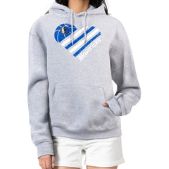 Dallas Mavericks G-III 4Her by Carl Banks Women's Heart Pullover Hoodie - Heather Gray