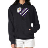 Los Angeles Lakers G-III 4Her by Carl Banks Women's Heart Pullover Hoodie - Black outlet