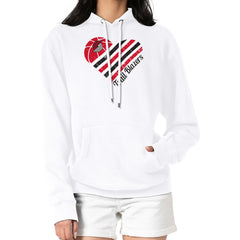 Portland Trail Blazers G-III 4Her by Carl Banks Women's Heart Pullover Hoodie - White outlet