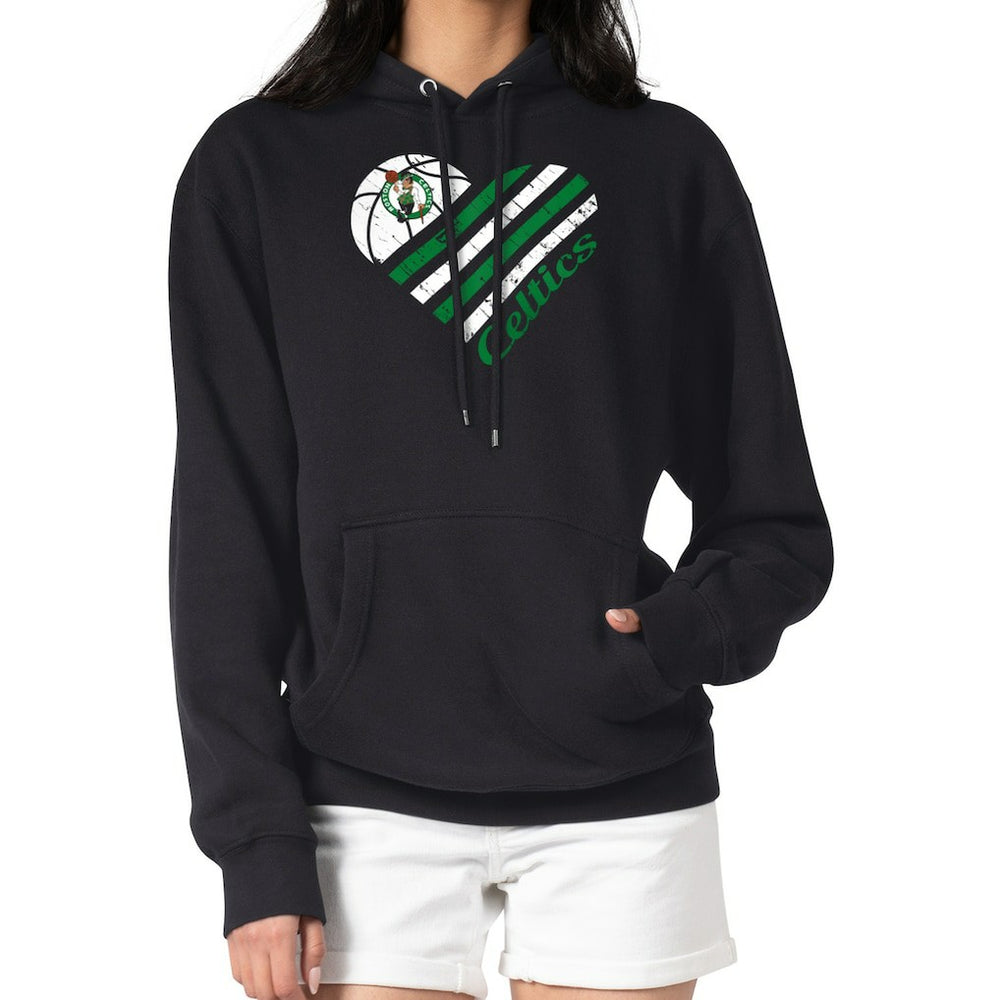Boston Celtics G-III 4Her by Carl Banks Women's Heart Pullover Hoodie - Black