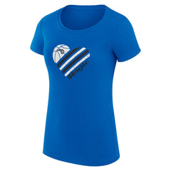 Orlando Magic G-III 4Her by Carl Banks Women's Super-Slim Fit Lightweight Heart T-Shirt Blue
