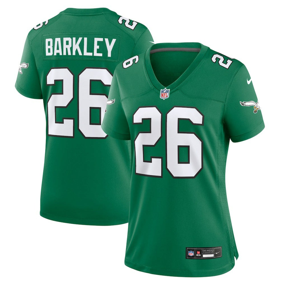 Saquon Barkley Philadelphia Eagles Women's Alternate Game Jersey - Kelly Green Jerseys