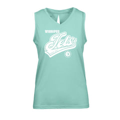 Winnipeg Jets Levelwear Women's Paisley Sweep V-Neck Tank Top - Mint | US 201425434