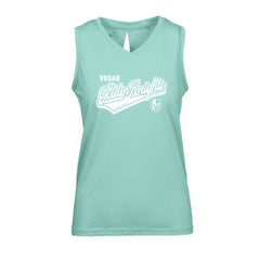 Vegas Golden Knights Levelwear Women's Paisley Sweep V-Neck Tank Top - Mint | US 201425435