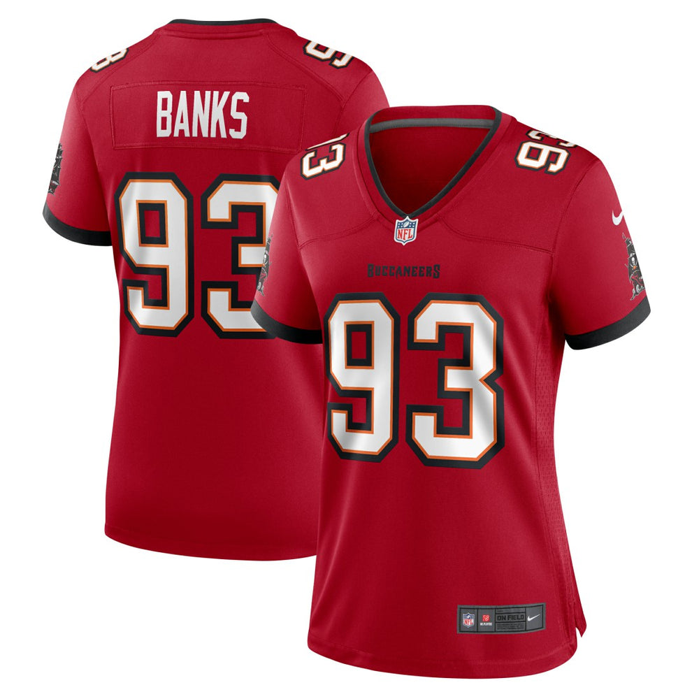 Eric Banks Tampa Bay Buccaneers Women's Game Jersey - Red Jerseys