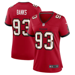 Eric Banks Tampa Bay Buccaneers Women's Game Jersey - Red Jerseys
