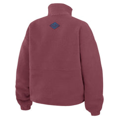 Colorado Avalanche WEAR by Erin Andrews Women's Polar Fleece Half-Zip Jacket - Burgundy | US 201429685