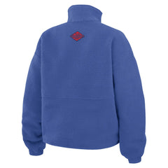 New York Rangers WEAR by Erin Andrews Women's Polar Fleece Half-Zip Jacket - Blue | US 201429687