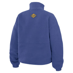 St. Louis Blues WEAR by Erin Andrews Women's Polar Fleece Half-Zip Jacket - Blue | US 201429689
