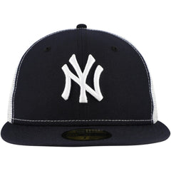 New York Yankees New Era Team Color 59FIFTY Trucker Fitted Hat - Navy Hats