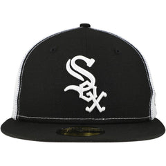 Chicago White Sox New Era Team Color 59FIFTY Trucker Fitted Hat - Black Hats