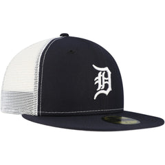 Detroit Tigers New Era Team Color 59FIFTY Trucker Fitted Hat - Navy Hats