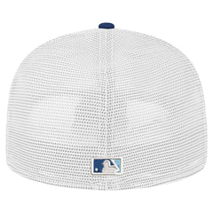 Tampa Bay Rays New Era Team Color 59FIFTY Trucker Fitted Hat - Navy Hats