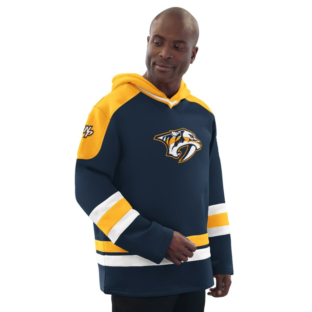 Nashville Predators Starter Hockey Pullover Hoodie - Navy/Gold | US 201432150
