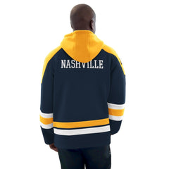 Nashville Predators Starter Hockey Pullover Hoodie - Navy/Gold | US 201432150