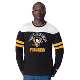 Pittsburgh Penguins Starter Blitz Durene Long Sleeve T-Shirt - Black | US 201432182