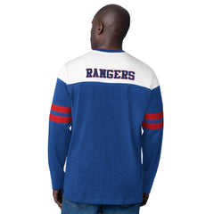 New York Rangers Starter Blitz Durene Long Sleeve T-Shirt - Blue | US 201432188