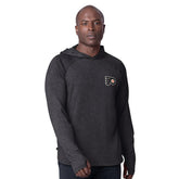 Philadelphia Flyers MSX by Michael Strahan Fast Track Raglan Long Sleeve Hoodie T-Shirt - Black | US 201432758