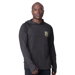 Vegas Golden Knights MSX by Michael Strahan Fast Track Raglan Long Sleeve Hoodie T-Shirt - Black | US 201432765