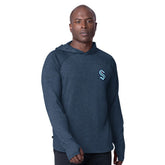 Seattle Kraken MSX by Michael Strahan Fast Track Raglan Long Sleeve Hoodie T-Shirt - Deep Sea Blue | US 201432771