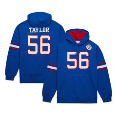 Lawrence Taylor New York Giants Retired Player Name & Number Pullover Hoodie - Royal Hoodies