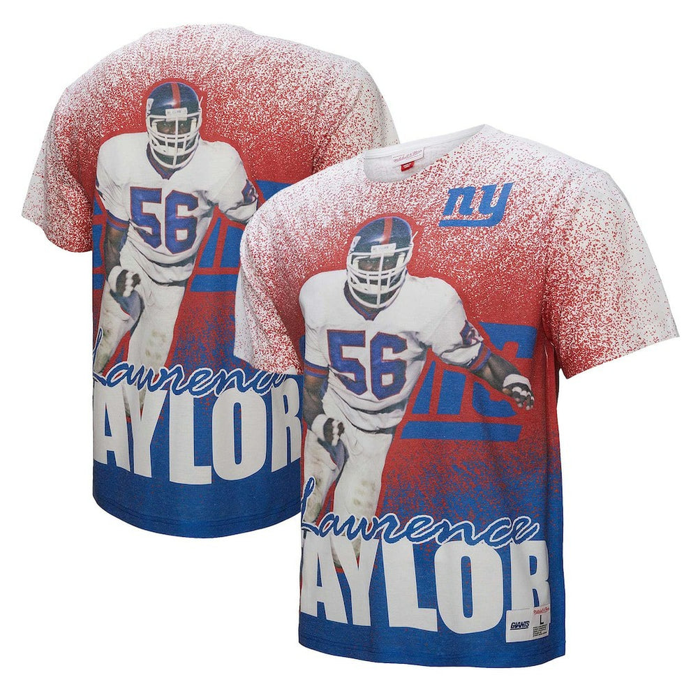 Lawrence Taylor New York Giants Burst Retired Player T-Shirt - Gray T-shirts