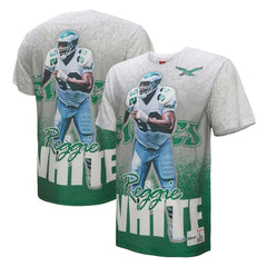 Reggie White Philadelphia Eagles Burst Retired Player T-Shirt - Gray T-shirts