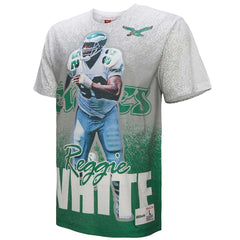 Reggie White Philadelphia Eagles Burst Retired Player T-Shirt - Gray T-shirts