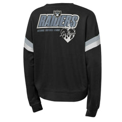 Las Vegas Raiders Girls Eternal Love Pullover Sweatshirt - Black Pullover