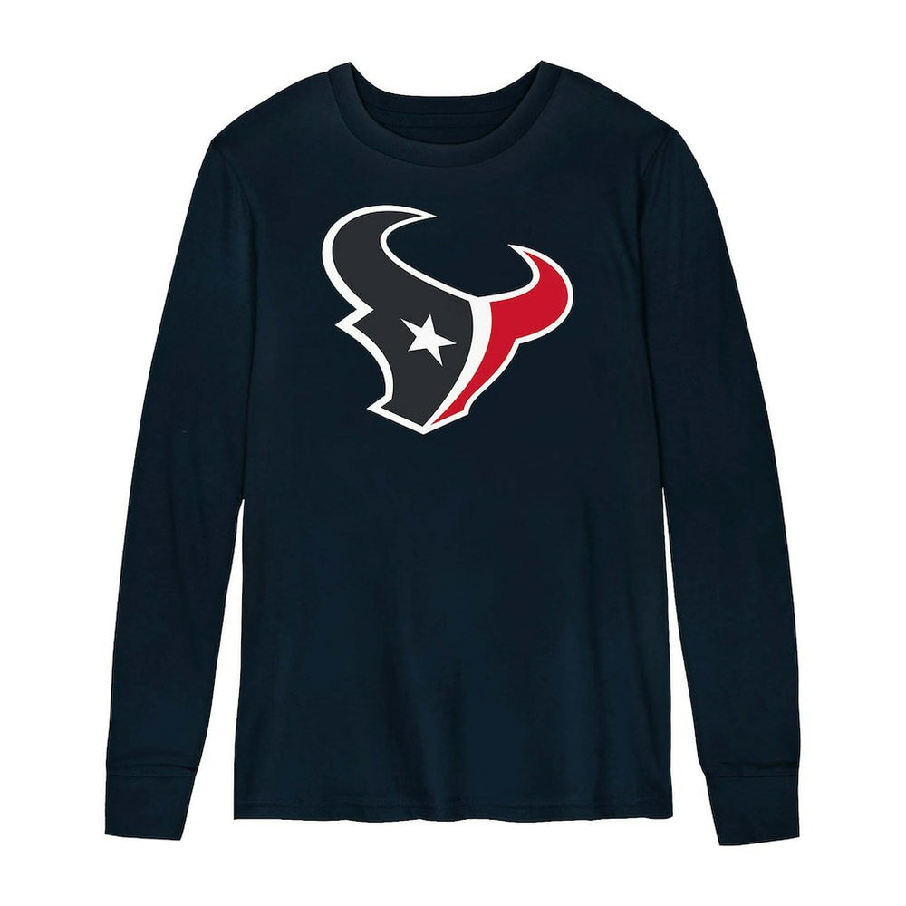Houston Texans Preschool Primary Logo Long Sleeve T-Shirt - Navy T-shirts