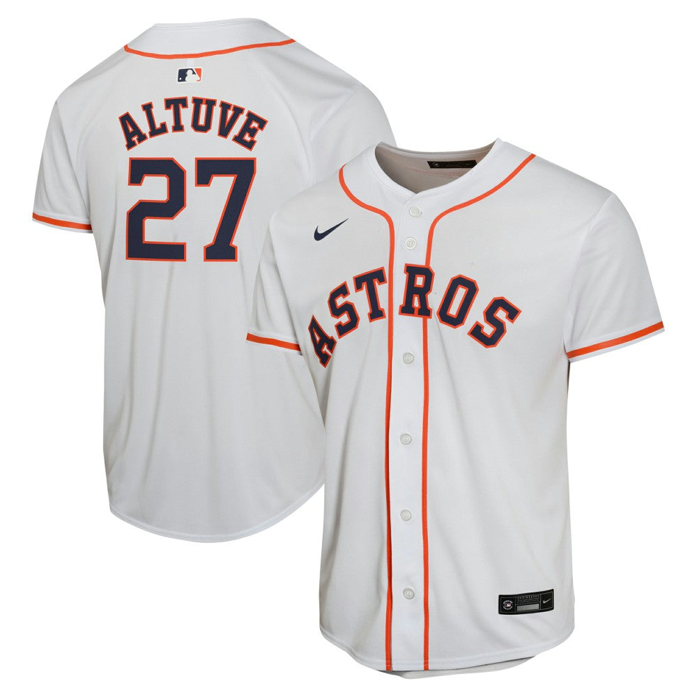 Jose Altuve Houston Astros Nike Youth Home Game Player Jersey - White Jerseys