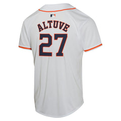 Jose Altuve Houston Astros Nike Youth Home Game Player Jersey - White Jerseys