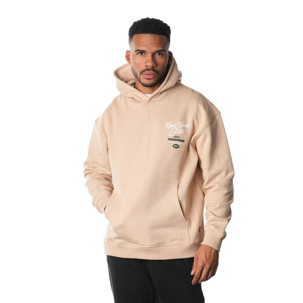 New York Jets The Wild Collective Unisex Fleece Pullover Hoodie - Cream Hoodies