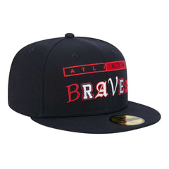 Atlanta Braves New Era Ransom 59FIFTY Fitted Hat - Navy Hats