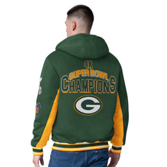 Green Bay Packers G-III Extreme No Huddle Commemorative Full-Zip Hoodie Jacket - Green Hoodies