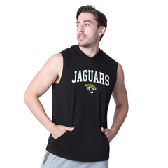 Jacksonville Jaguars MSX by Michael Strahan Action Sleeveless Pullover Hoodie - Black Hoodies