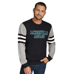 Jacksonville Jaguars Tommy Hilfiger Acrylic Crewneck Pullover Sweater - Black/Heather Gray Pullover