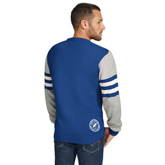 Los Angeles Rams Tommy Hilfiger Acrylic Crewneck Pullover Sweater - Royal/Heather Gray Pullover