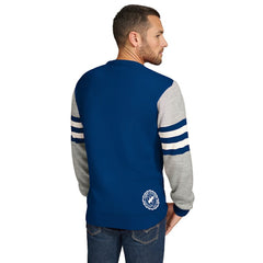 Indianapolis Colts Tommy Hilfiger Acrylic Crewneck Pullover Sweater - Royal/Heather Gray Pullover
