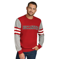 Tampa Bay Buccaneers Tommy Hilfiger Acrylic Crewneck Pullover Sweater - Red/Heather Gray Pullover