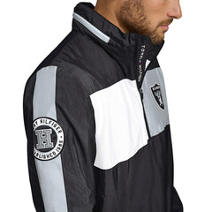 Las Vegas Raiders Tommy Hilfiger Gael Lightweight Half-Zip Hoodie Jacket - Black Hoodies