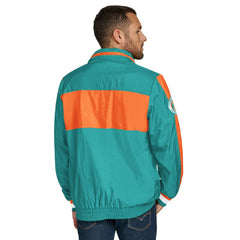 Miami Dolphins Tommy Hilfiger Gael Lightweight Half-Zip Hoodie Jacket - Aqua Hoodies