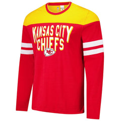 Kansas City Chiefs G-III Sports by Carl Banks Adaptive Hail Mary Long Sleeve T-Shirt - Red/Gold T-shirts