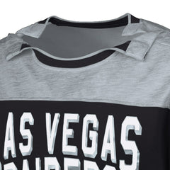 Las Vegas Raiders G-III Sports by Carl Banks Adaptive Hail Mary Long Sleeve T-Shirt - Black/Silver T-shirts