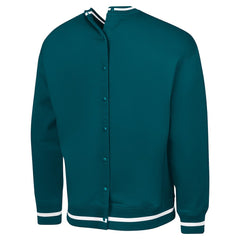 Philadelphia Eagles G-III Sports by Carl Banks Adaptive Blocker Fleece Pullover Sweatshirt - Midnight Green Pullover