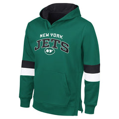 New York Jets G-III Sports by Carl BanksMen's Adaptive Faceoff Pullover Hoodie - Green/Gray Hoodies