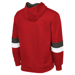 Tampa Bay Buccaneers G-III Sports by Carl BanksMen's Adaptive Faceoff Pullover Hoodie - Red/Pewter Hoodies