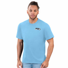 Seattle Seahawks Margaritaville Time Flies T-Shirt - Light Blue T-shirts