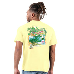 New Orleans Saints Margaritaville Time Flies T-Shirt - Gold T-shirts