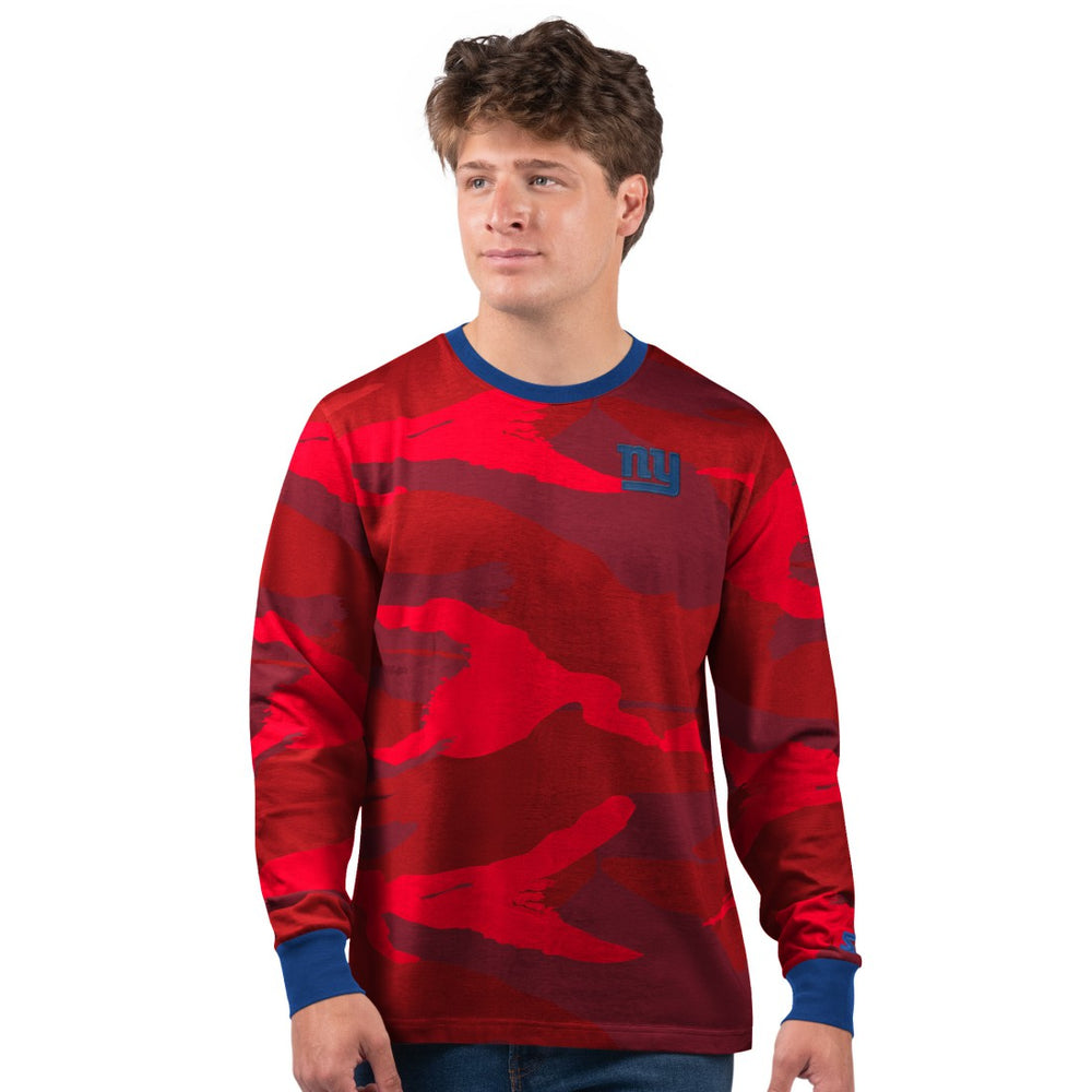 New York Giants Starter Thursday Night Gridiron Long Sleeve T-Shirt- Red - Red T-shirts